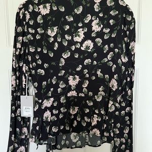 Chelsea.28.  Black-Olive Boudoir Flower. New. Paid $69 Nordstrom. Size M.